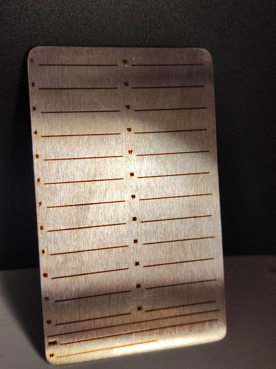 Seedplate métal - Gravure seed BIP39